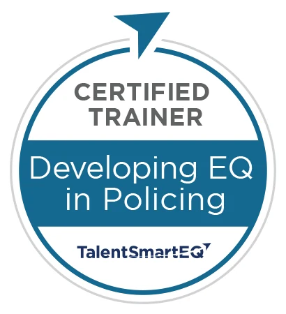 TalentSmartEQ Certified Trainer badge — Developing EQ in Policing